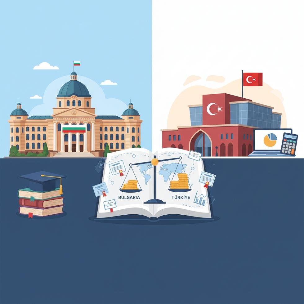 Bulgaristan ve Türkiye üniversiteye giriş ve maliyet karşılaştırması grafiği