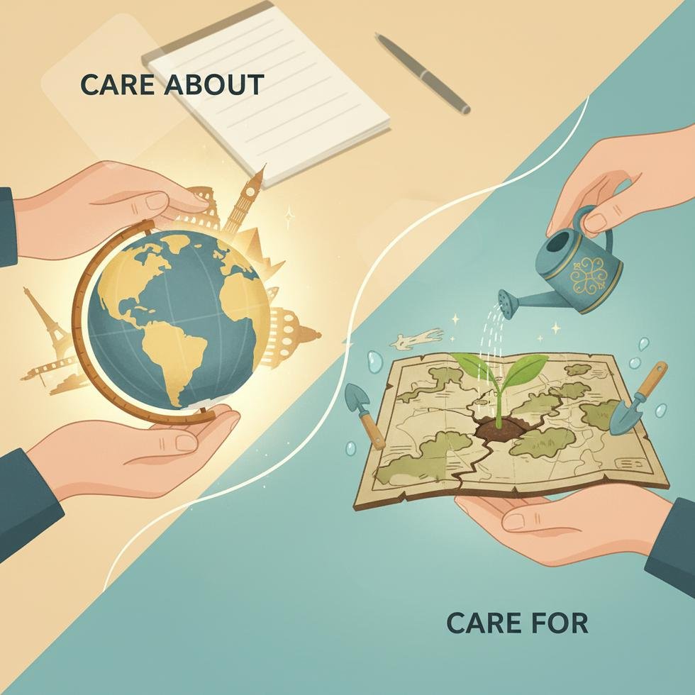 Care About ve Care For ifadelerinin anlam ve kullanım farkı