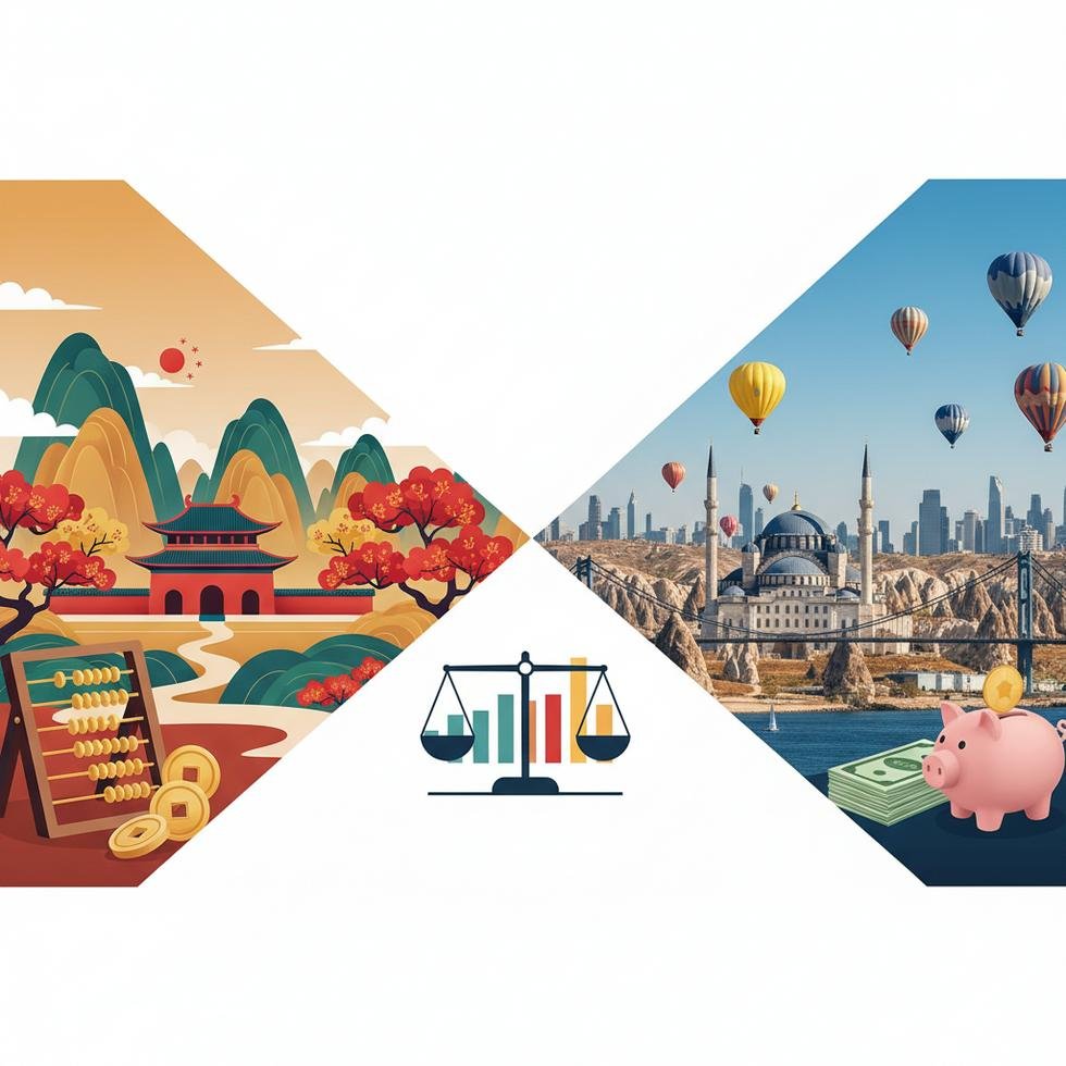 Çin ve Türkiye emeklilik sistemlerinin karşılaştırmalı gösterimi