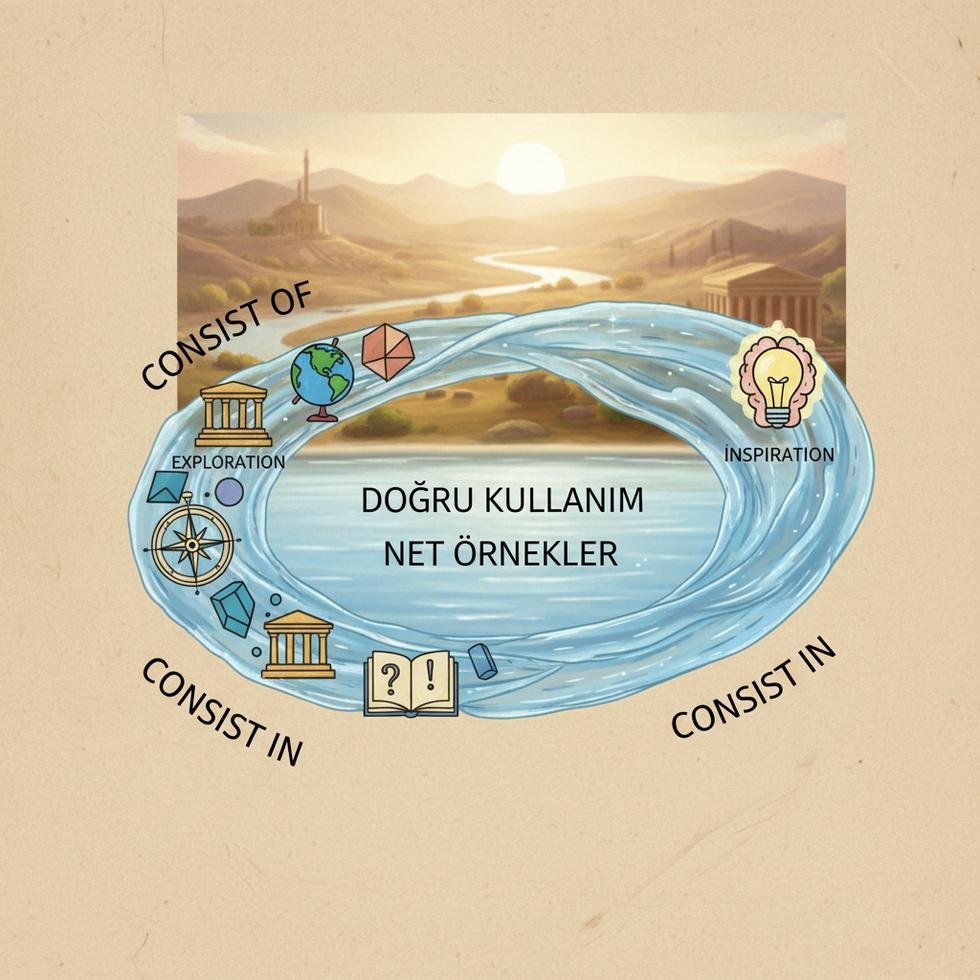 Consist of ve consist in yapılarının doğru kullanımıyla ilgili rehber görseli