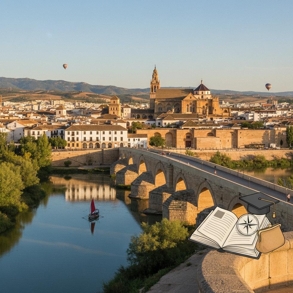 Córdoba şehrinden tarihi ve kültürel bir mekanın genel görünümü