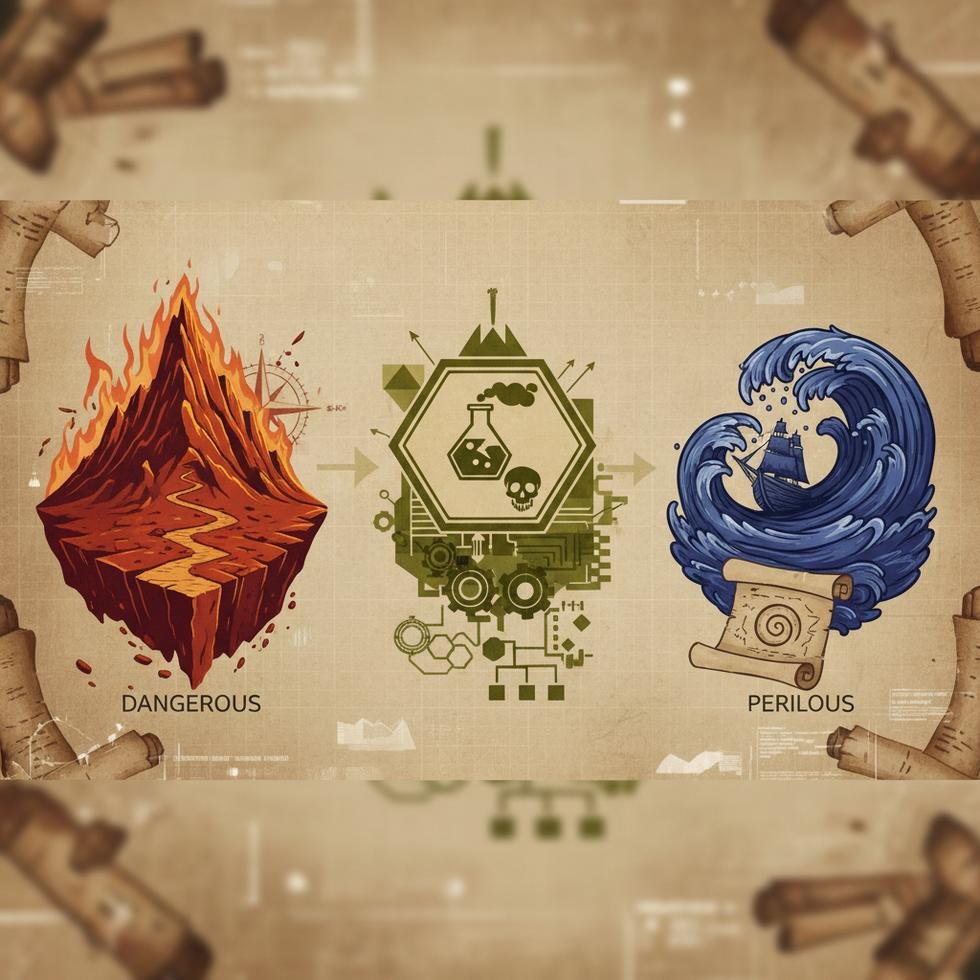 Dangerous, hazardous ve perilous kelimelerinin doğru İngilizce kullanımı