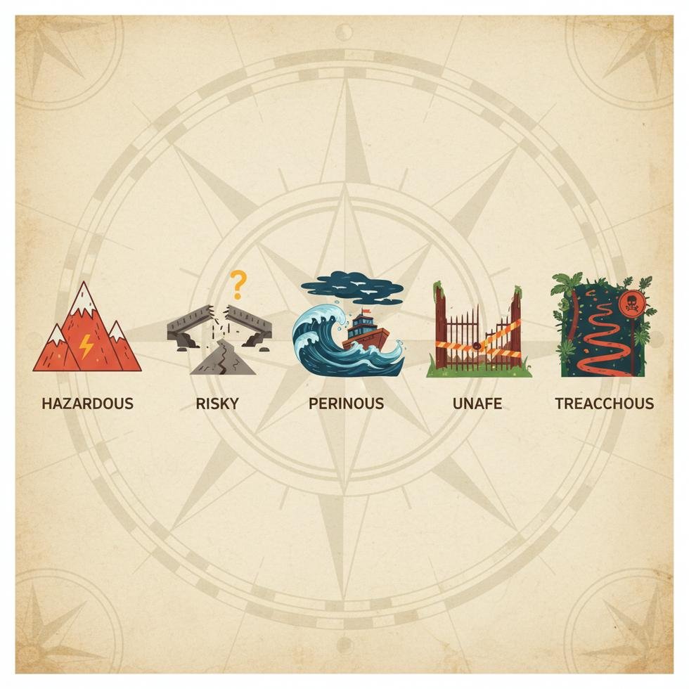 İngilizcede dangerous yerine kullanılabilecek 5 farklı kelime