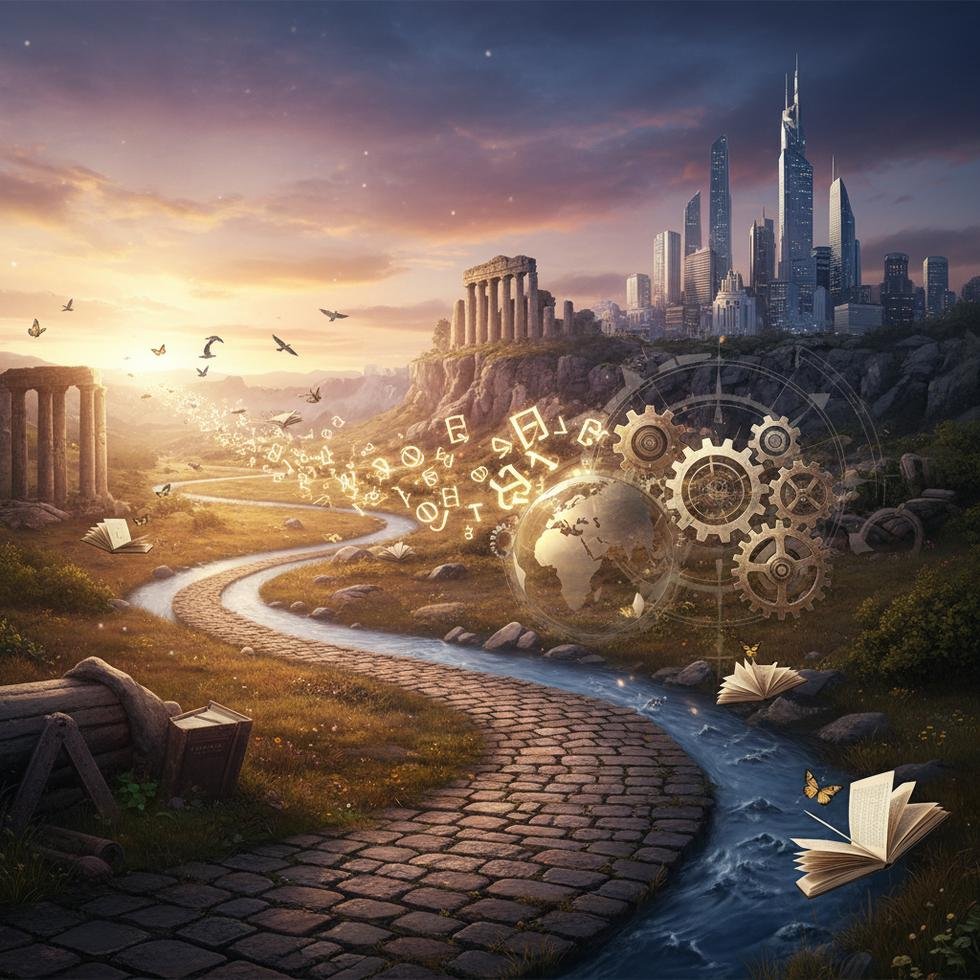 Değişimi anlatan İngilizce deyimler içeriğinin görsel teması