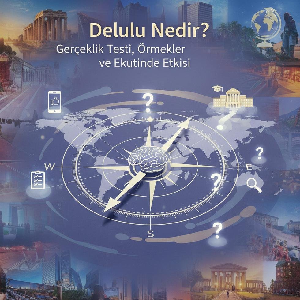 Delulu kavramını ve gerçeklik testi ile eğitimdeki etkilerini ifade eden görsel