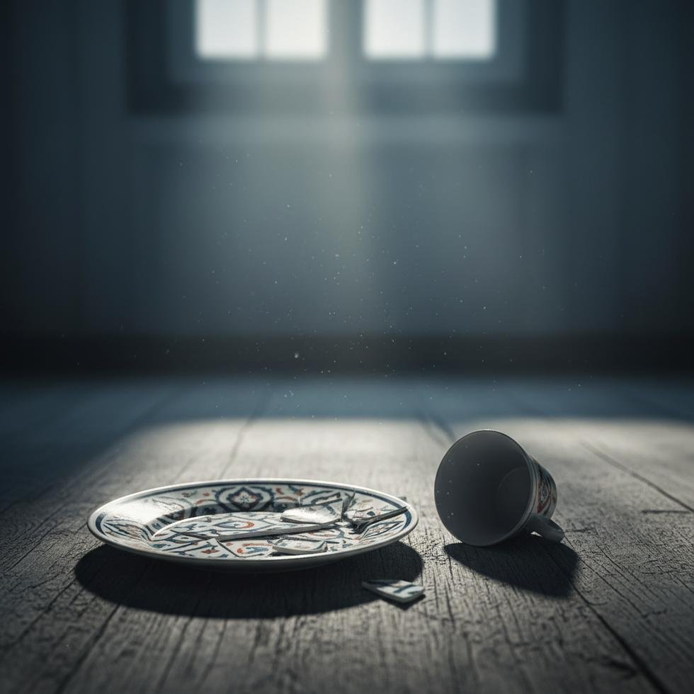 Ciddi bir aile içi şiddet sahnesi