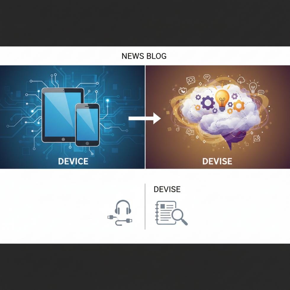 Device ve Devise kelimelerinin anlam ve telaffuz farkları