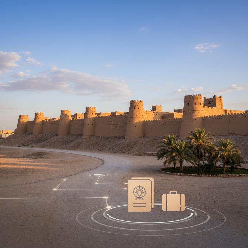 Diriye tarihi bölgesi ve şehir manzarası