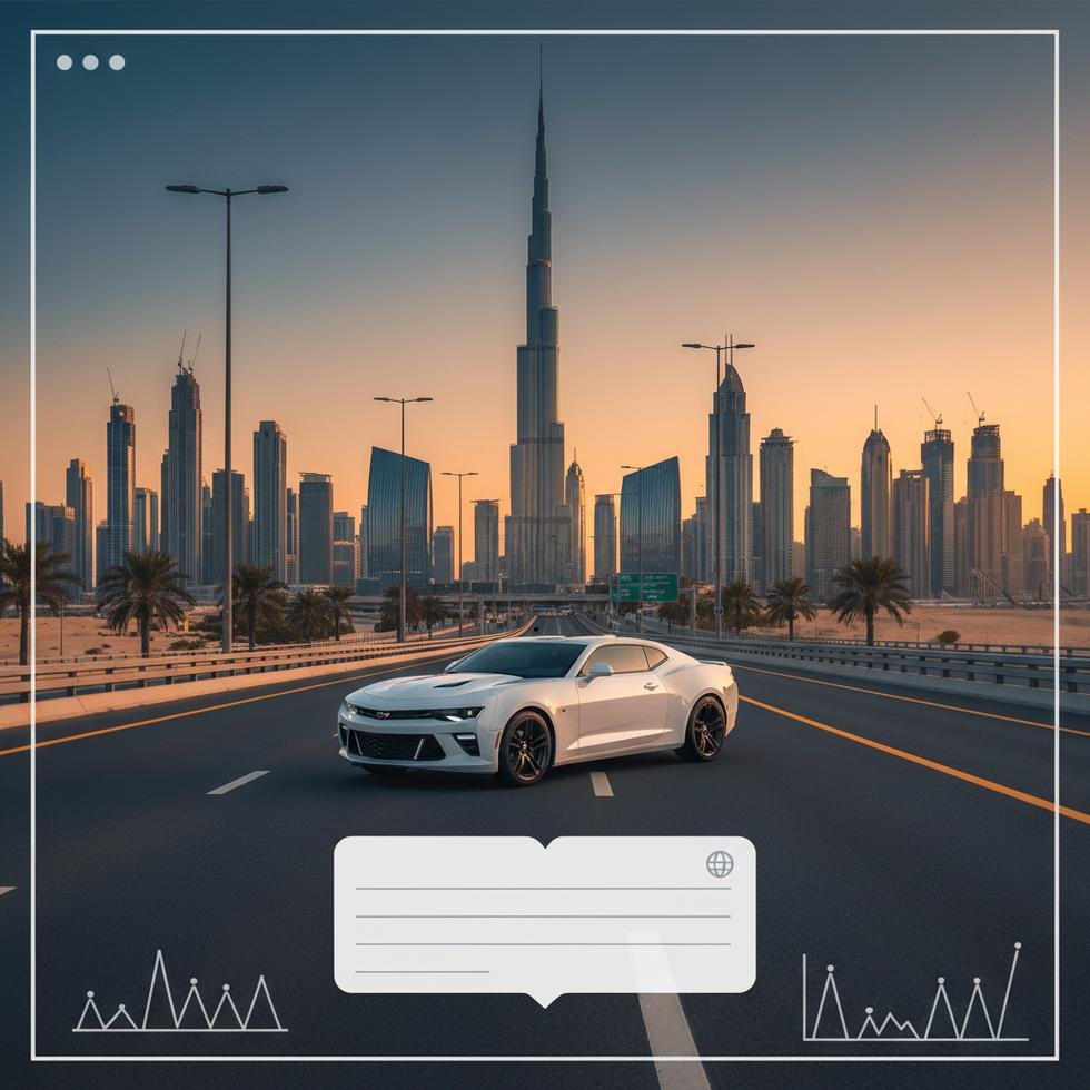 Dubai'de araç kiralama ve genç sürücüler ile ilgili bilgi görseli