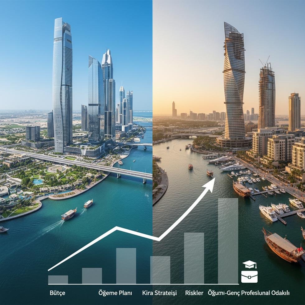 Dubai South ve Creek Harbour şehir manzarası yatırımı