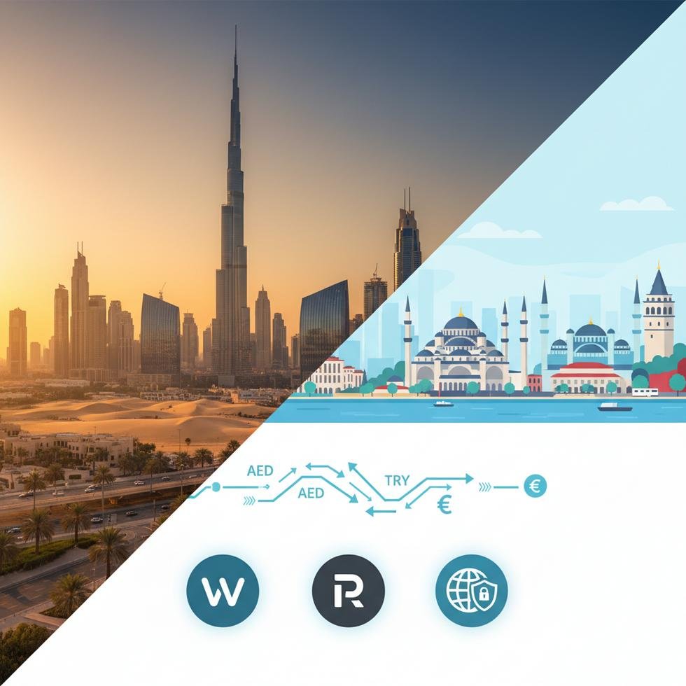 Dubai’den Türkiye’ye para gönderme işlemi ekranı