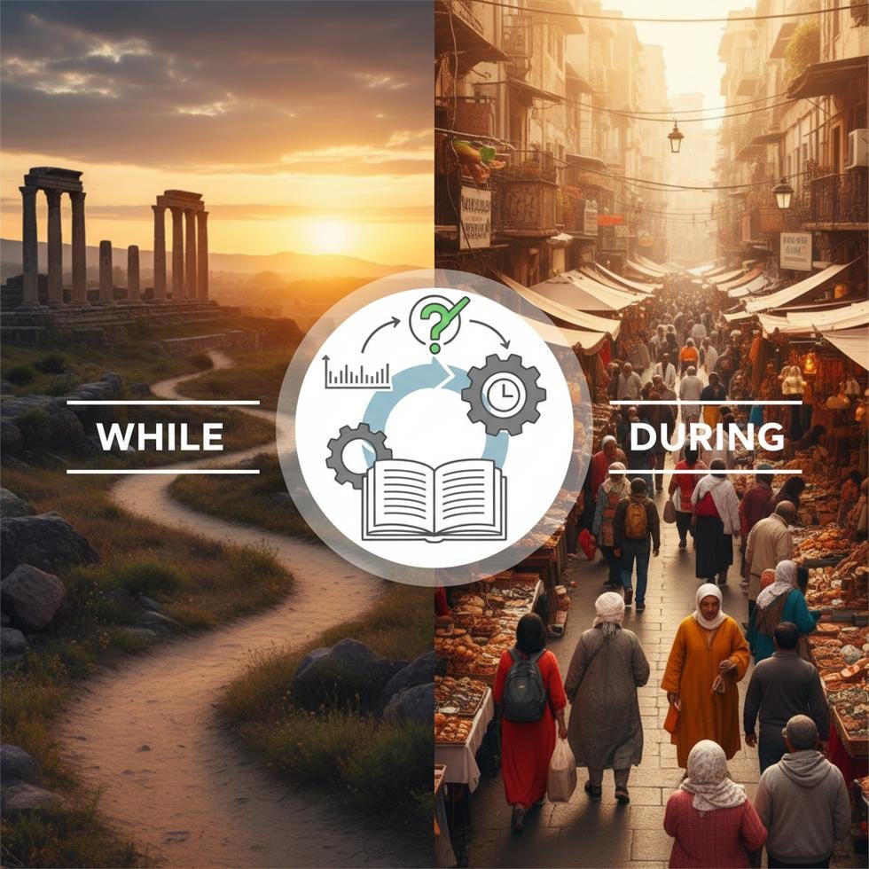 İngilizce during ve while bağlaç farklarının açıklaması