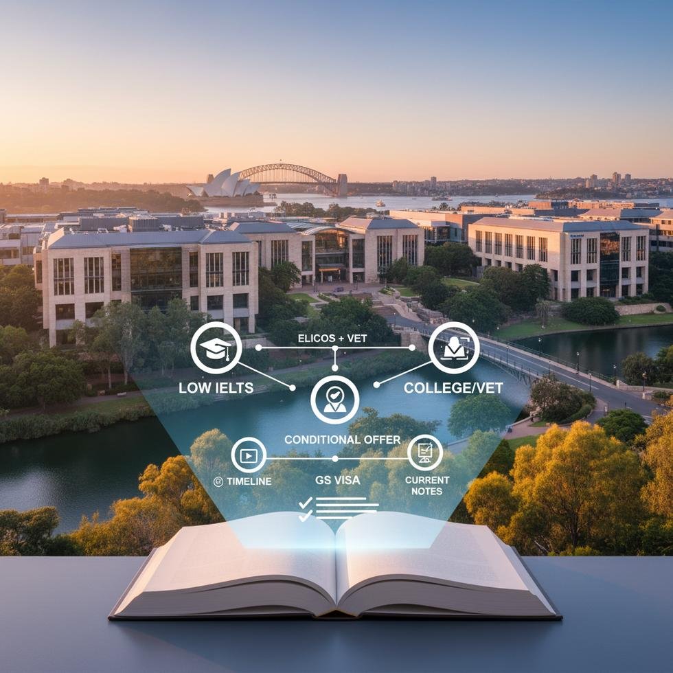 Avustralya'da düşük IELTS skoru ile VET programs geçişi