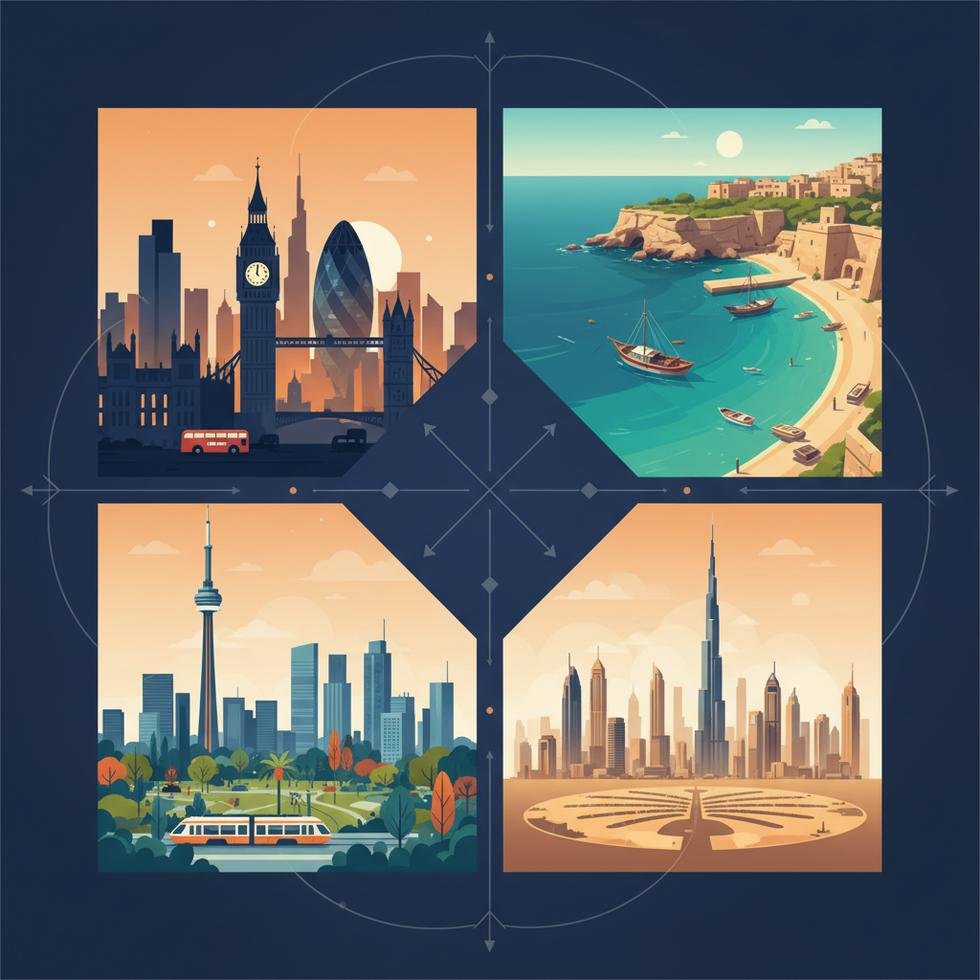 English Path ile yurtdışı eğitim için şehir karşılaştırması