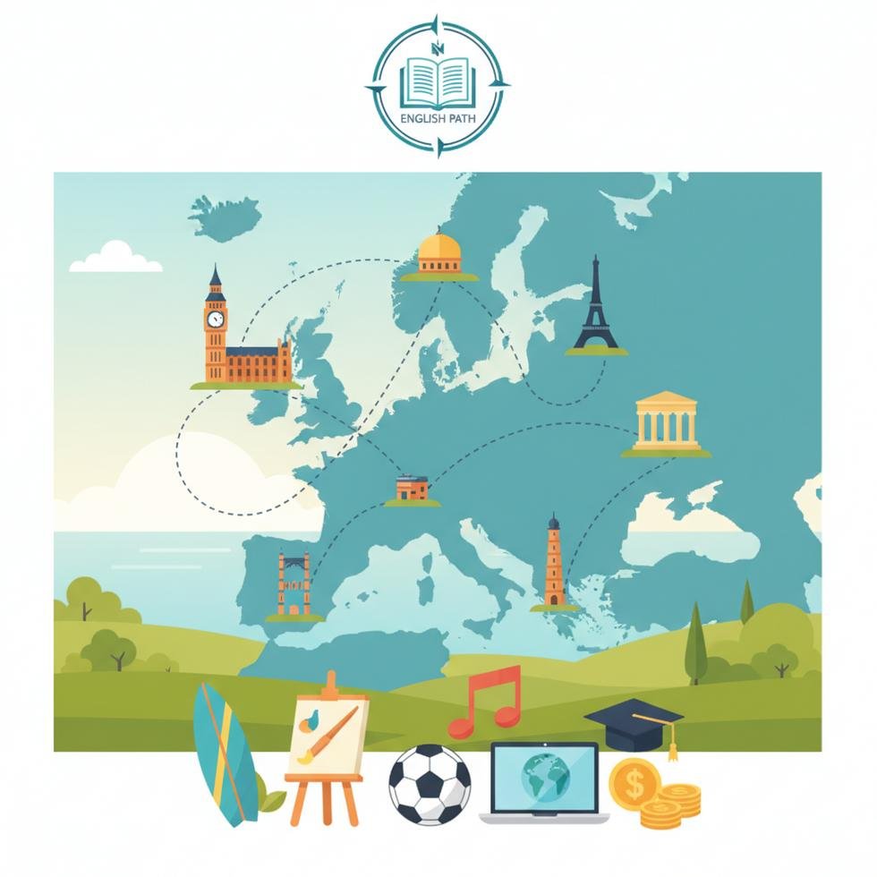 English Path yaz kampında derse katılan öğrenciler