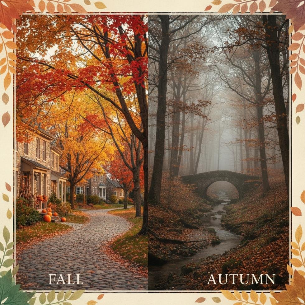 Fall ve autumn kelimelerinin İngilizce’de kullanımı ile ilgili rehber