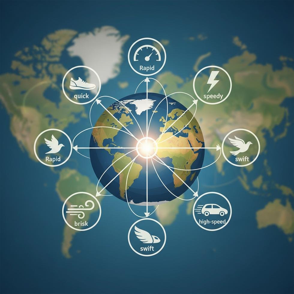 Fast kelimesinin yerine kullanılabilecek alternatif İngilizce kelimeler