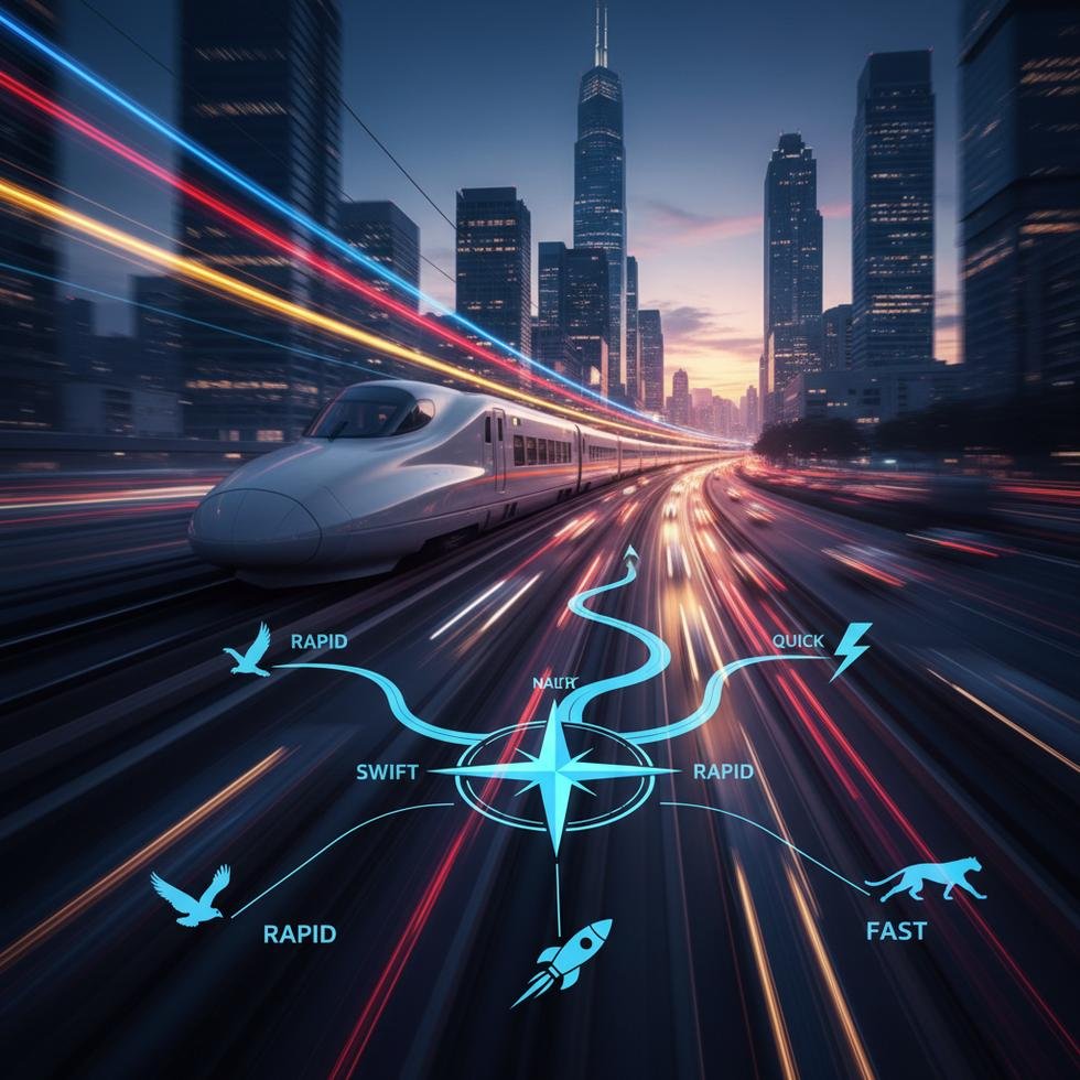 Fast, quick, rapid, swift kelimelerinin doğru kullanımı ve örnekleri