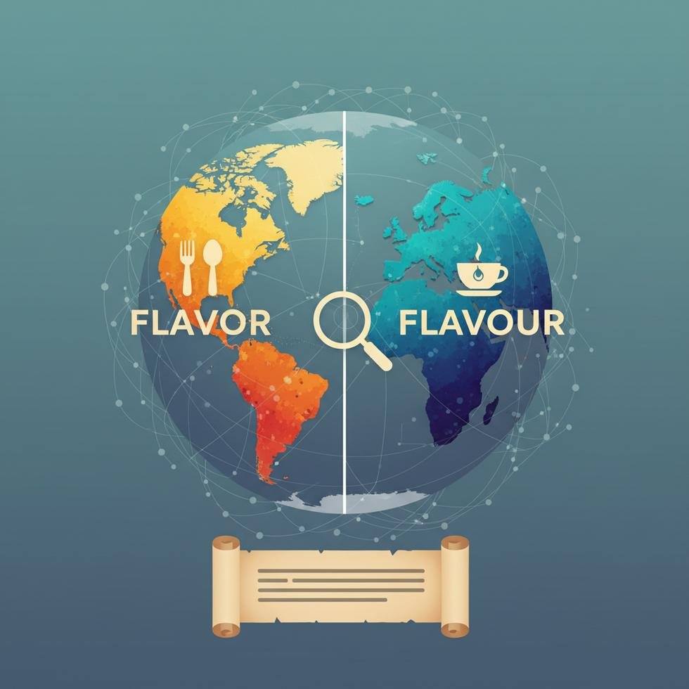 Flavor ve Flavour yazım farkının açıklaması