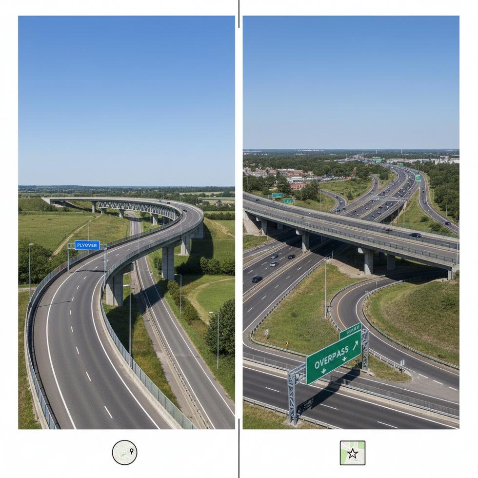 Flyover ve Overpass Terimlerinin Karşılaştırması ve Kullanım Alanları