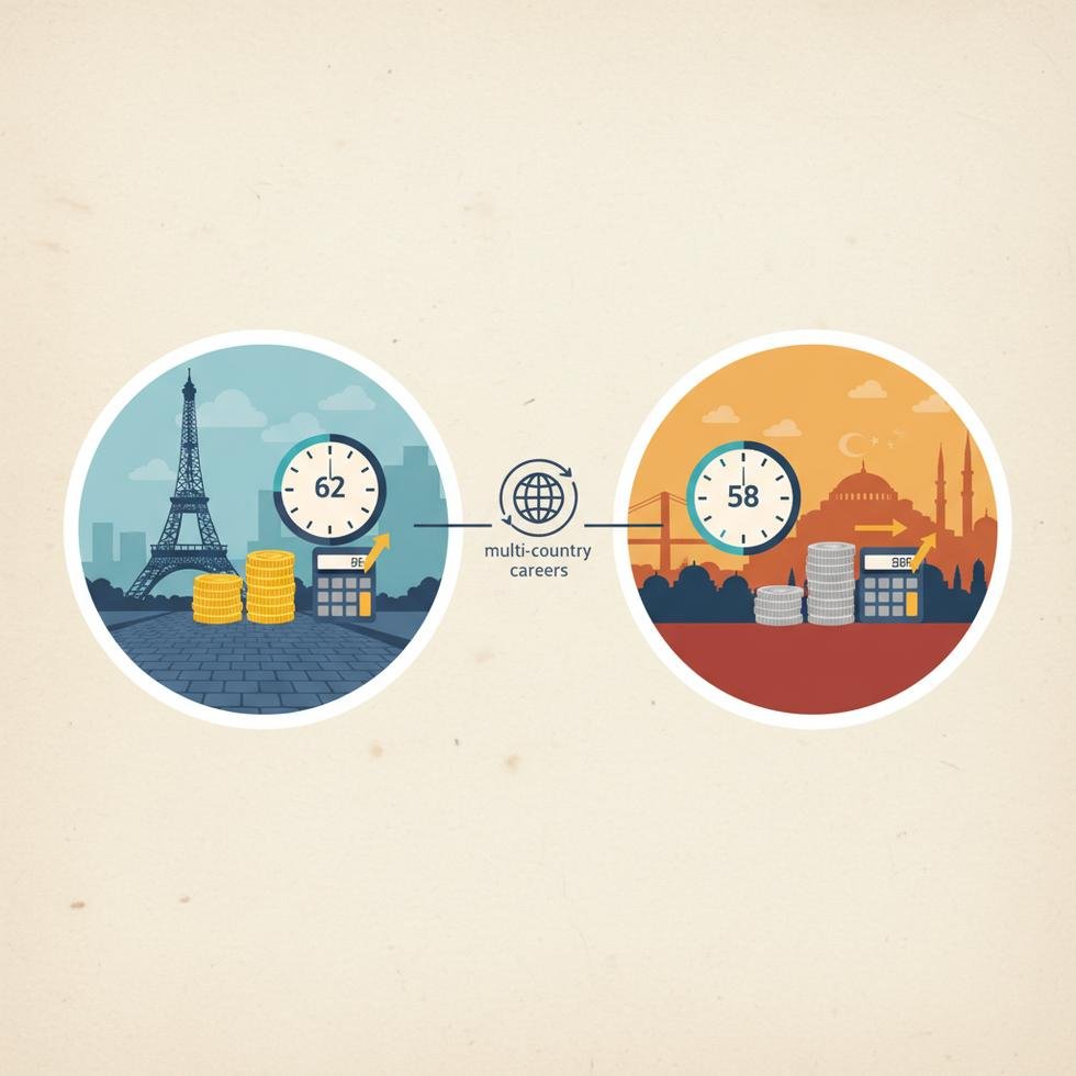 Fransa ve Türkiye emeklilik sistemleri karşılaştırma tablosu