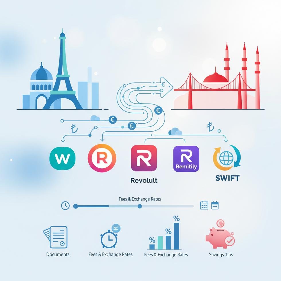 Fransa’dan Türkiye’ye para transferi ve ücret karşılaştırması