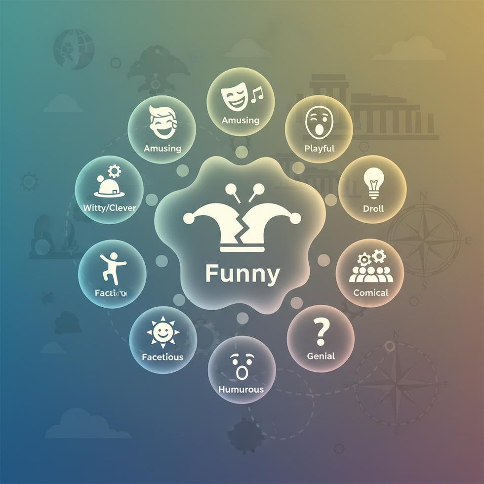 İngilizce funny kelimesi yerine kullanılabilecek farklı alternatif kelimeler