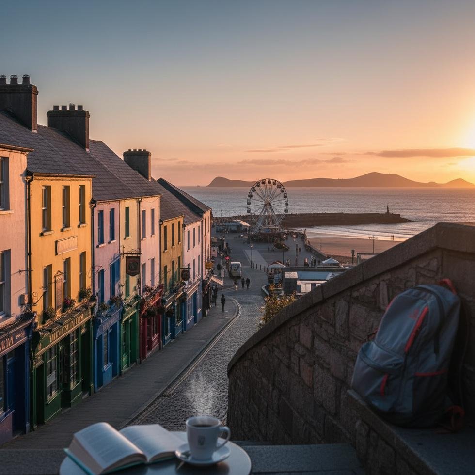 Galway’in renkli sokakları ve deniz kıyısında romantik manzara