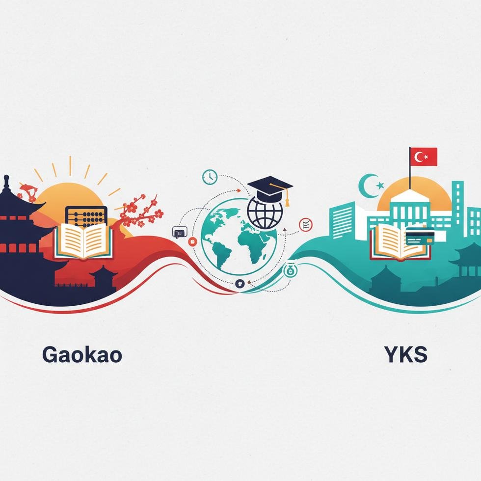 Gaokao ve YKS üniversite giriş sınavlarının karşılaştırılması görseli