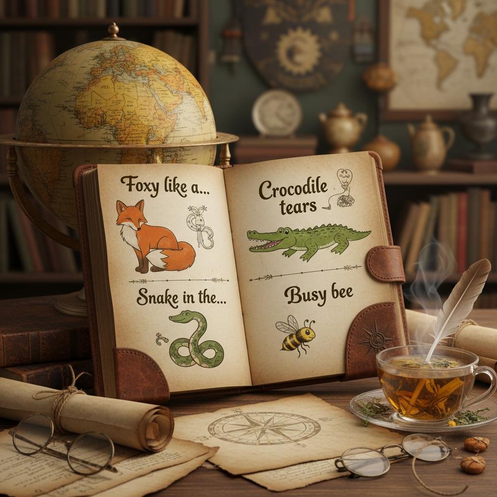 İngilizce hayvan isimli deyimler konulu eğitim materyali