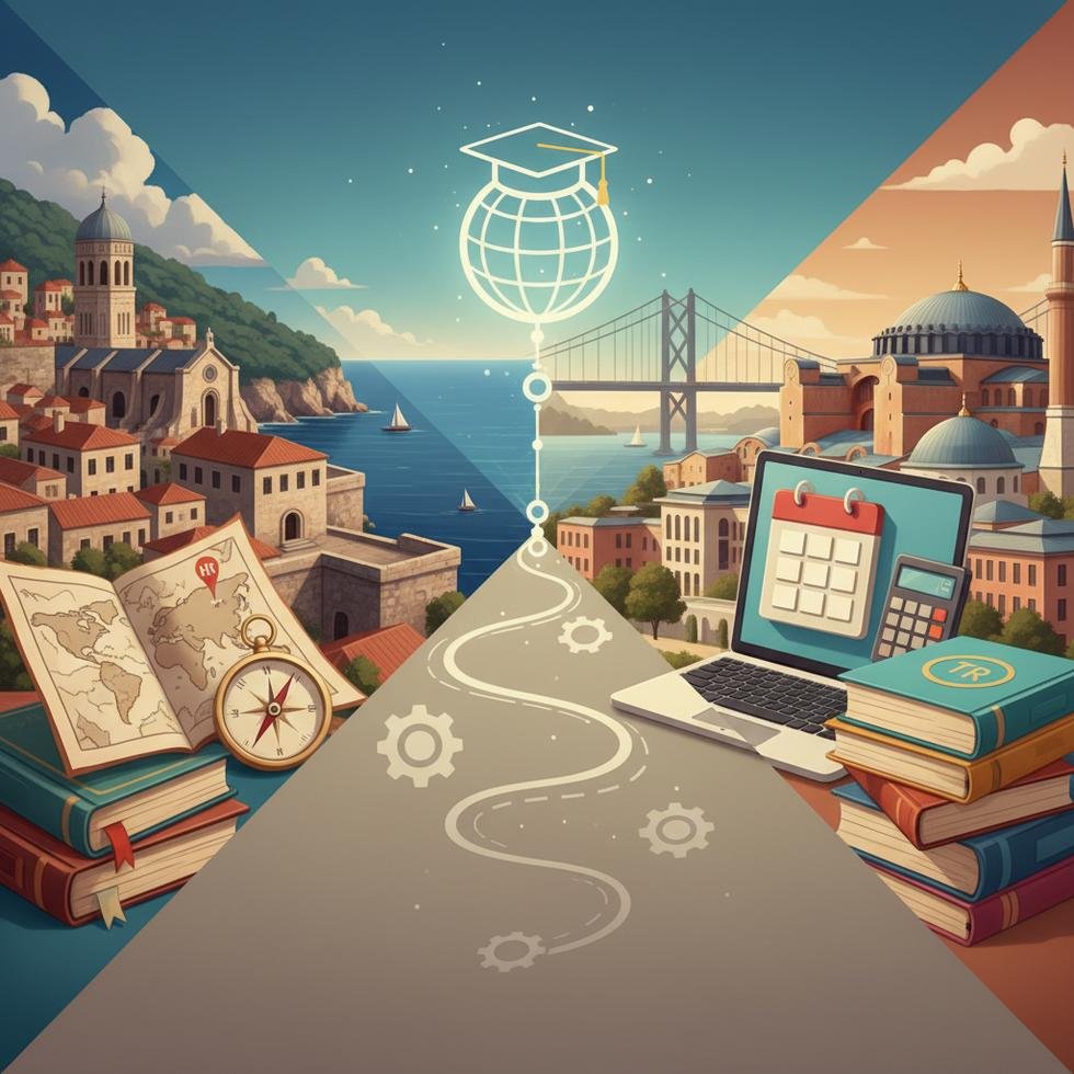 Hırvatistan ve Türkiye üniversite rehberi görseli