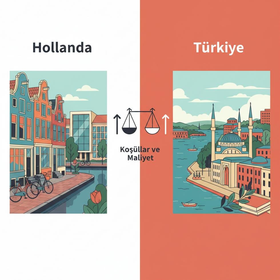 Hollanda ve Türkiye üniversite giriş karşılaştırması