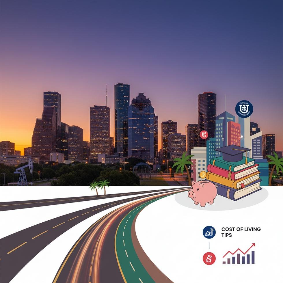 Houston şehir merkezi ve METRO hattı