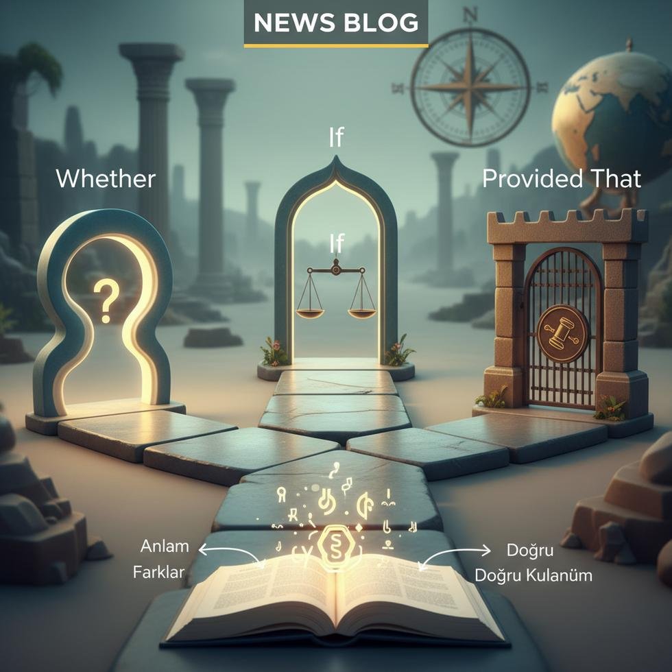 İngilizce if, whether ve provided that bağlaçlarının kullanımı