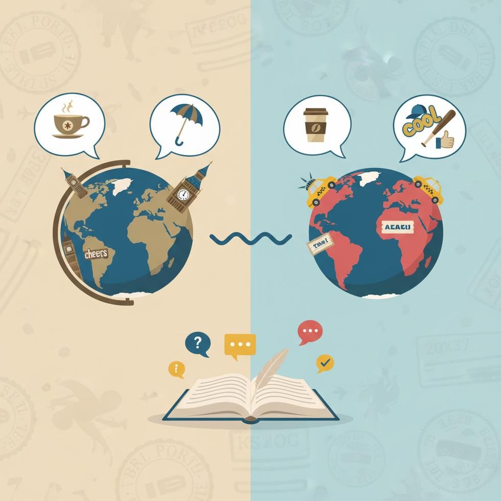 İngiliz ve Amerikan argosunu temsil eden grafik