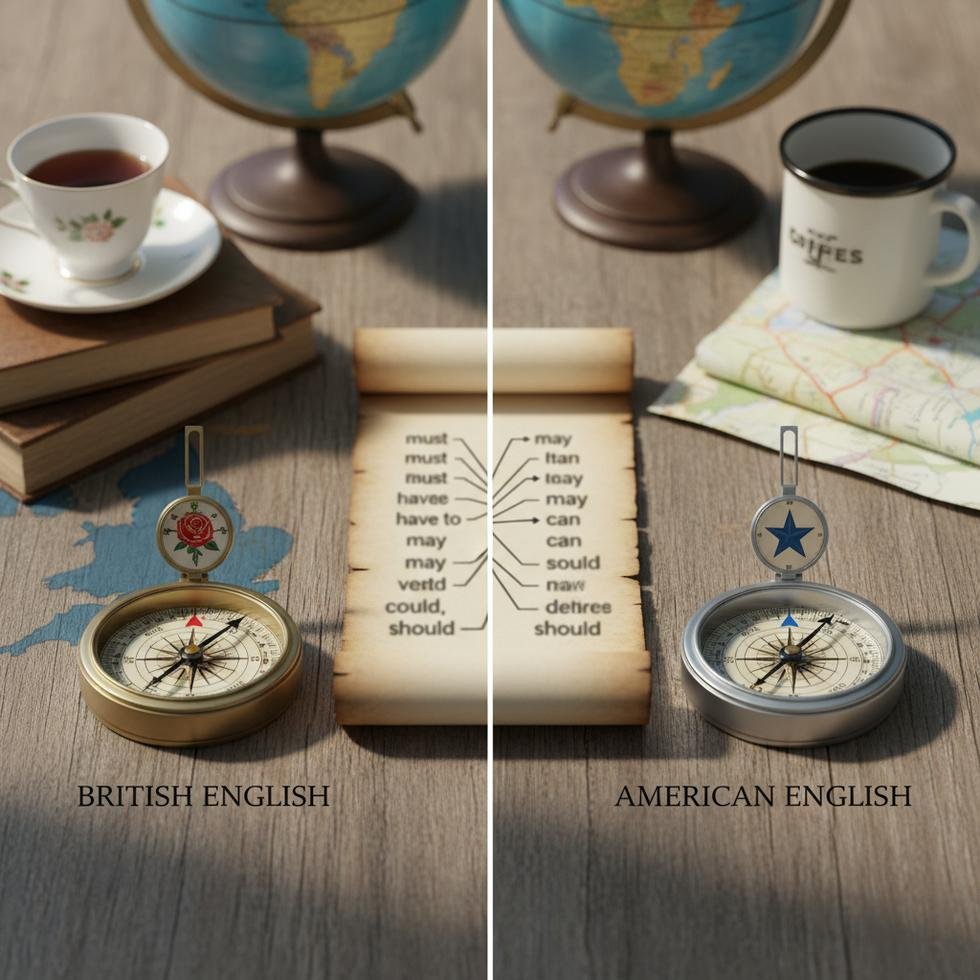 İngiliz ve Amerikan İngilizcesinde modal fiiller üzerine görsel