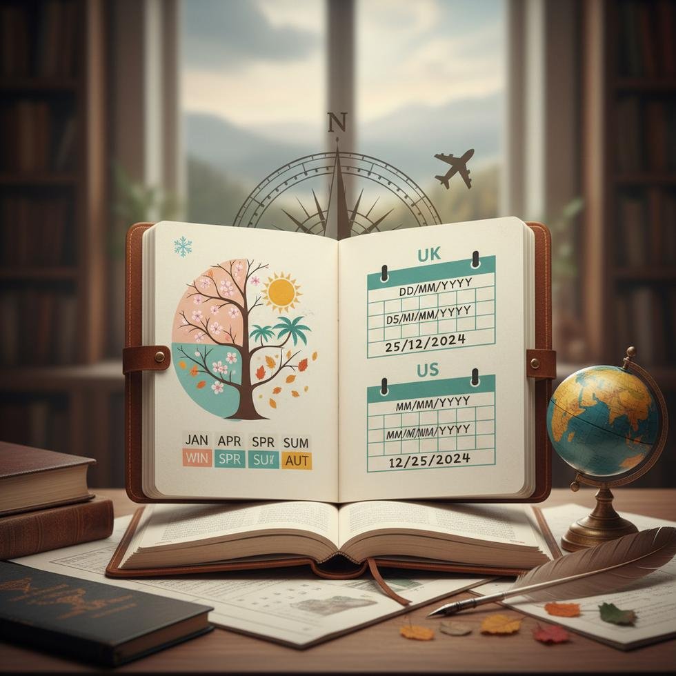 İngilizce ay adları, kısaltmalar ve mevsim bilgileri tablosu