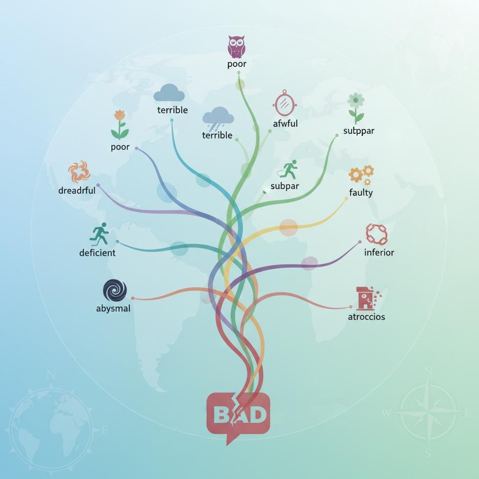 İngilizce bad kelimesine alternatif kelimeler ve kullanım örnekleri