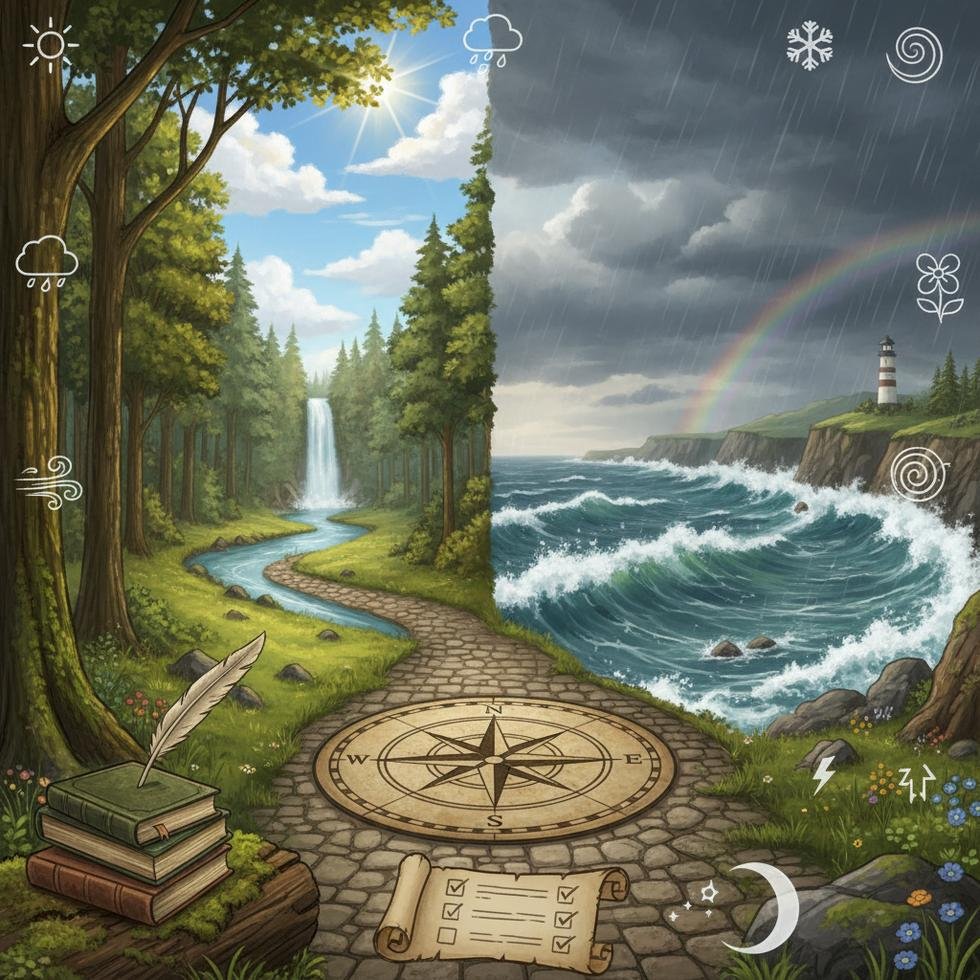 İngilizce doğa ve hava deyimlerinin kullanımı üzerine eğitim görseli