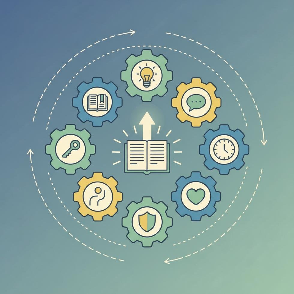 İngilizce keep kalıplarını anlatan eğitim görseli