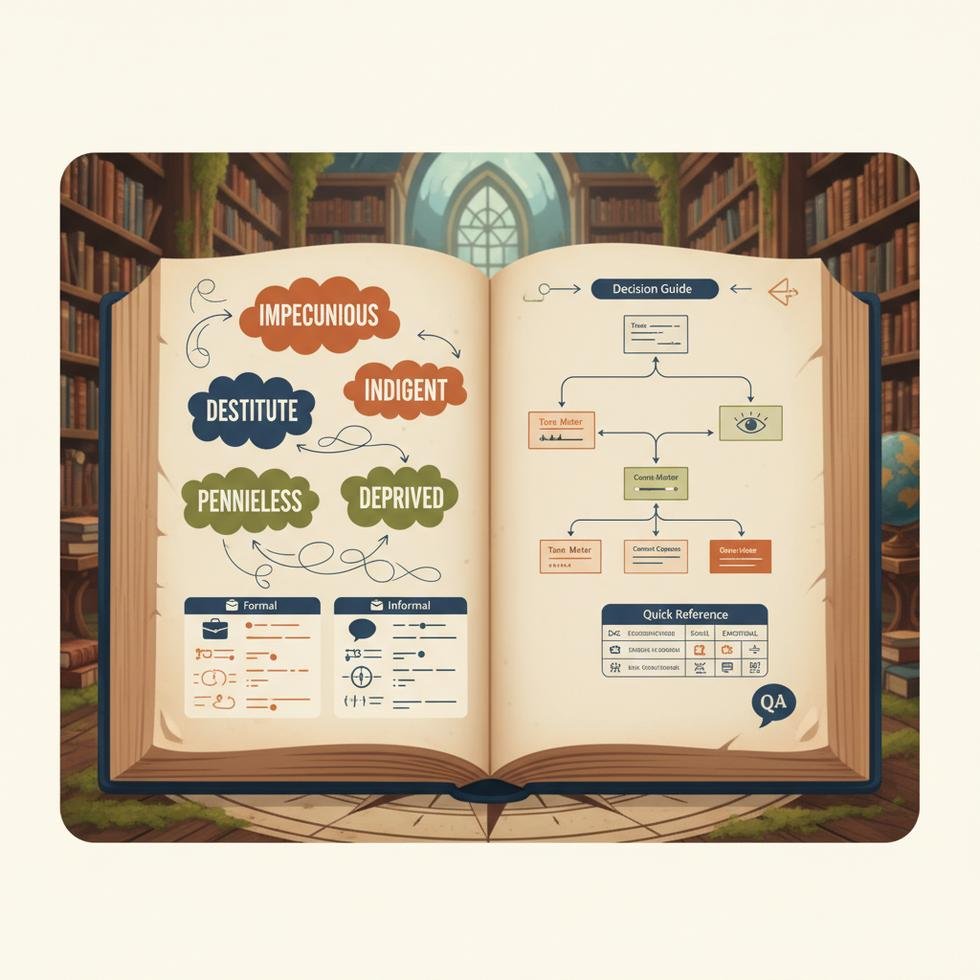 İngilizce poor kelimesi yerine alternatif kelimeler kullanan kişi not alırken