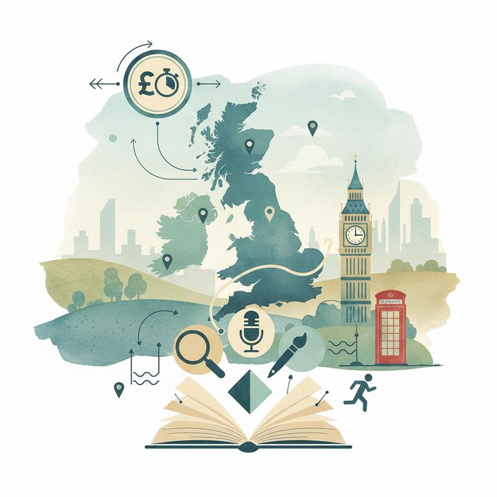 Konuşma pratiği yapan öğrencilerden oluşan bir grup açık havada sohbet ediyor