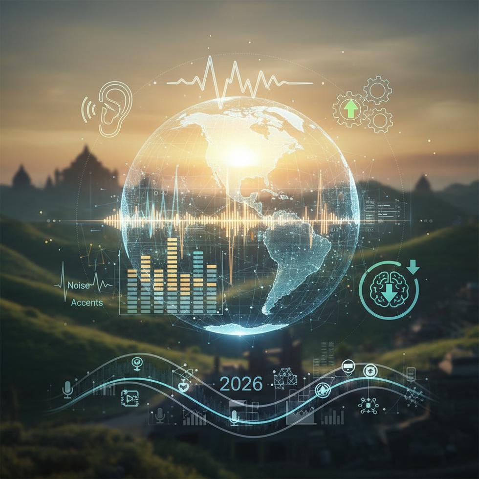 İngilizce ses tanıma doğruluğunu gösteren grafik ve tablolar