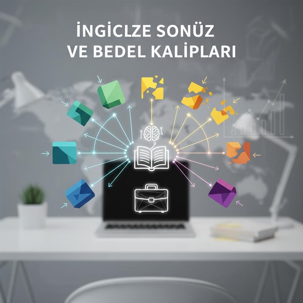 İngilizce sonuç ve bedel kalıplarını anlatan eğitim görseli