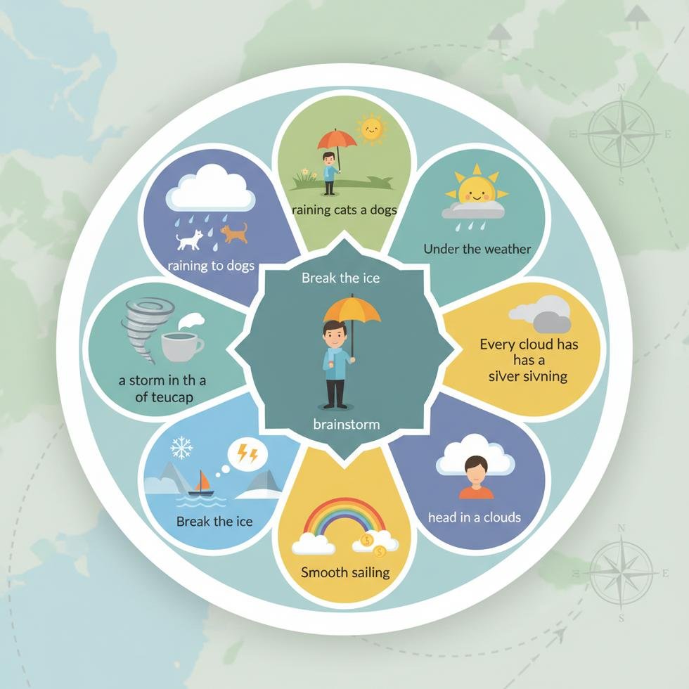 İngilizce weather deyimleri öğrenme rehberi görseli