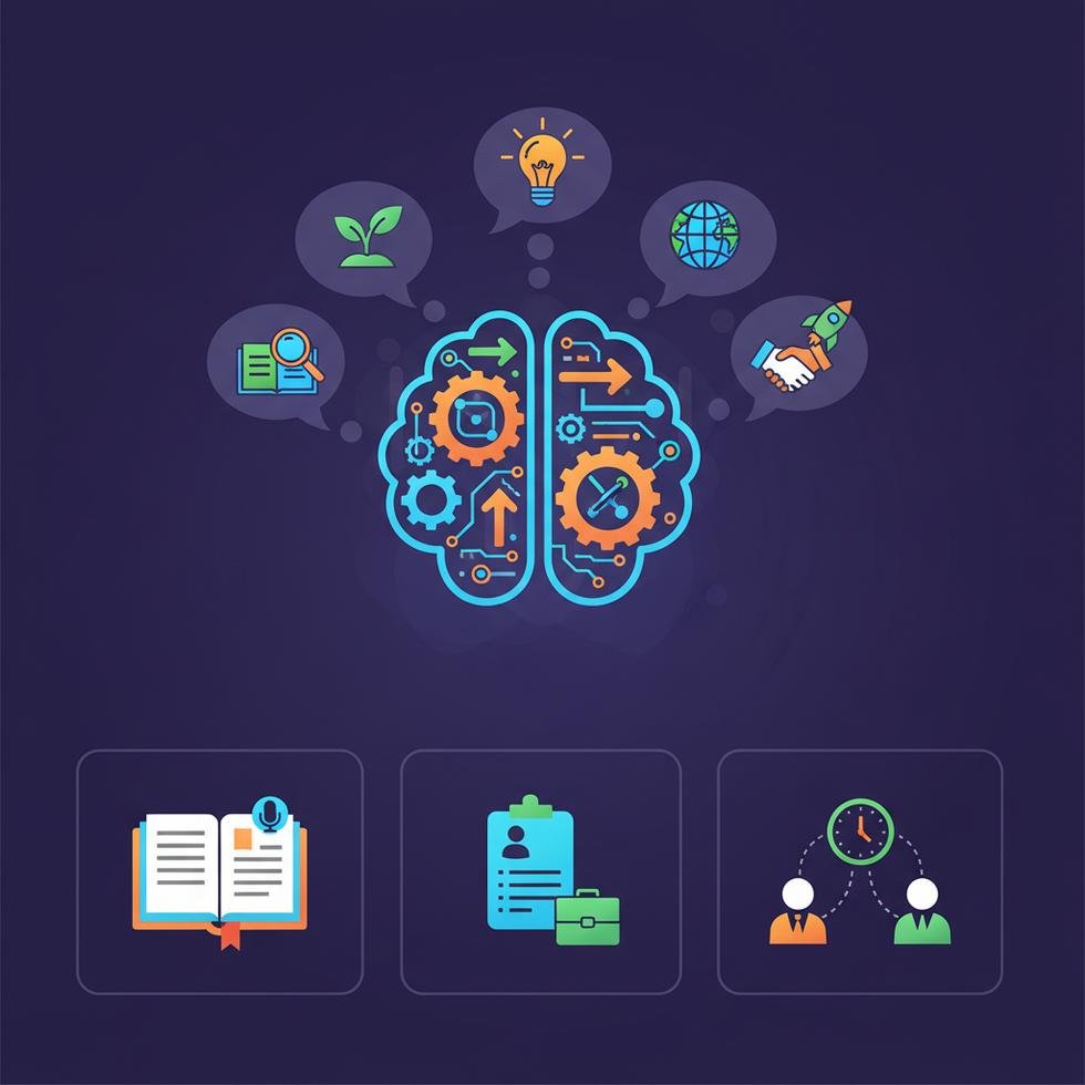 İngilizce yenilik deyimleri ve modernlik ifadeleri içeren çalışma görseli