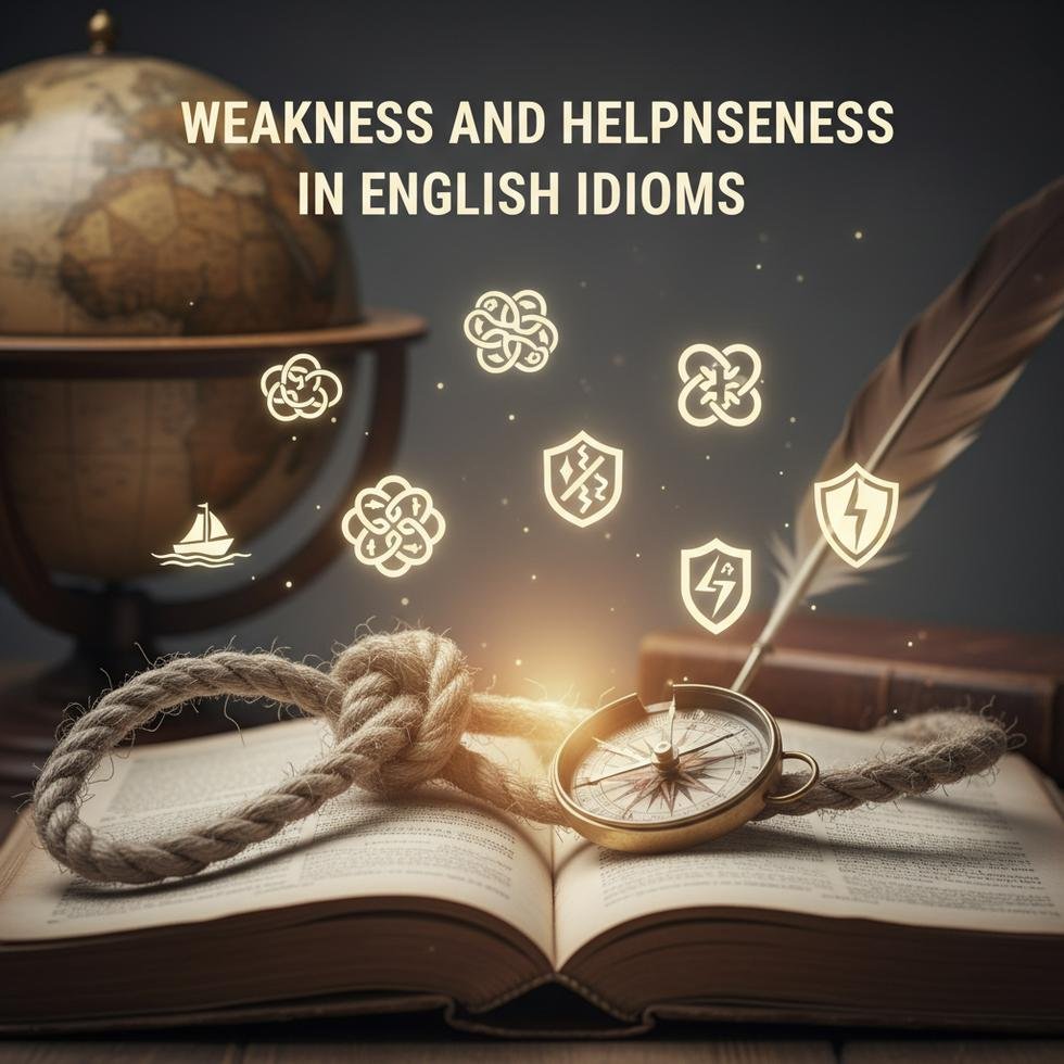 İngilizce zayıflık ve çaresizlik deyimlerinin anlatıldığı çalışma ve kullanım örnekleri