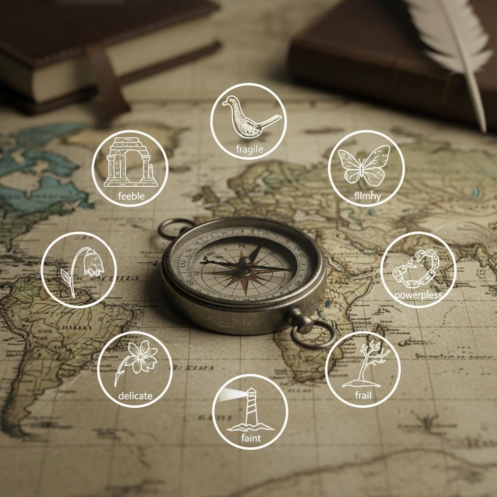 İngilizce weak kelimesi yerine kullanılabilecek alternatif ifadeler