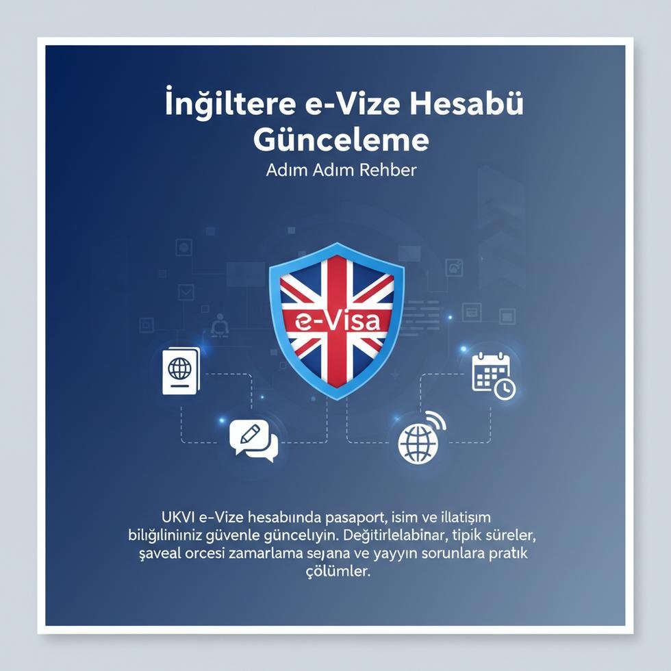 İngiltere e-Vize hesabı güncelleme ekranı örneği