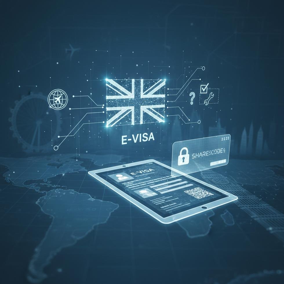 İngiltere e-Vize sistemini gösteren ekran görüntüsü